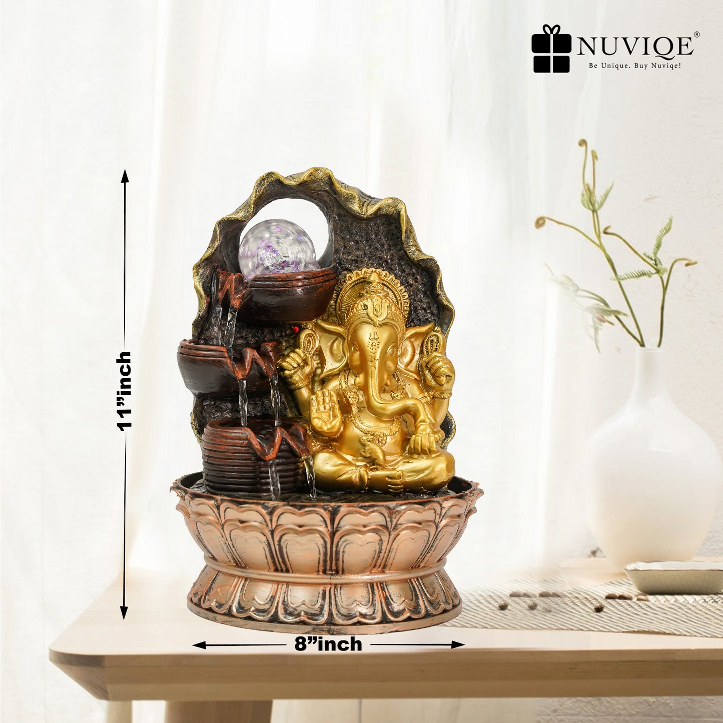 Ganesh Ji Gold Fountain