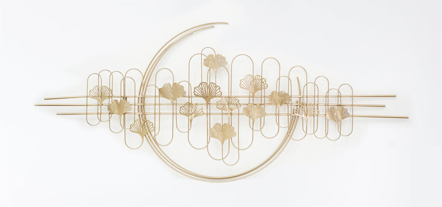 Golden Flower Wall Art