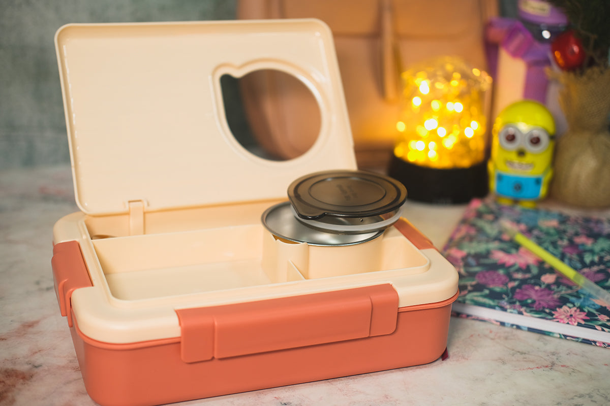 4 Compartment Lunch Box with Liquid Container
