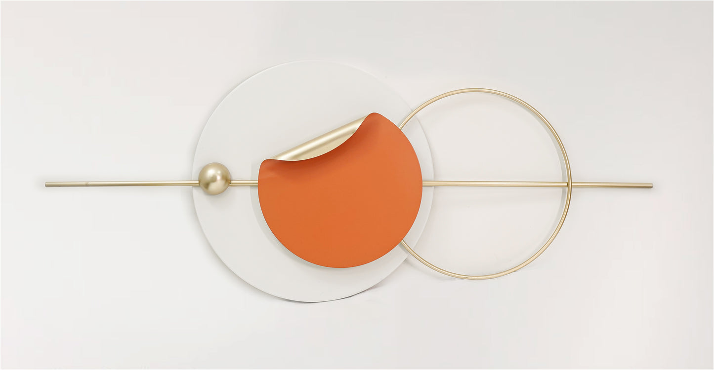 Gold and Orange Wall Art
