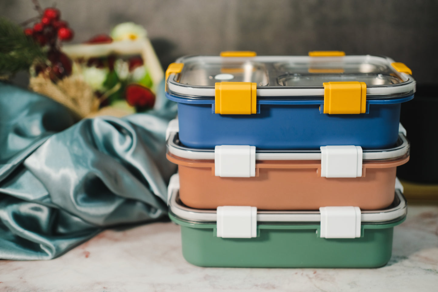 3 Compartment Lunch Box