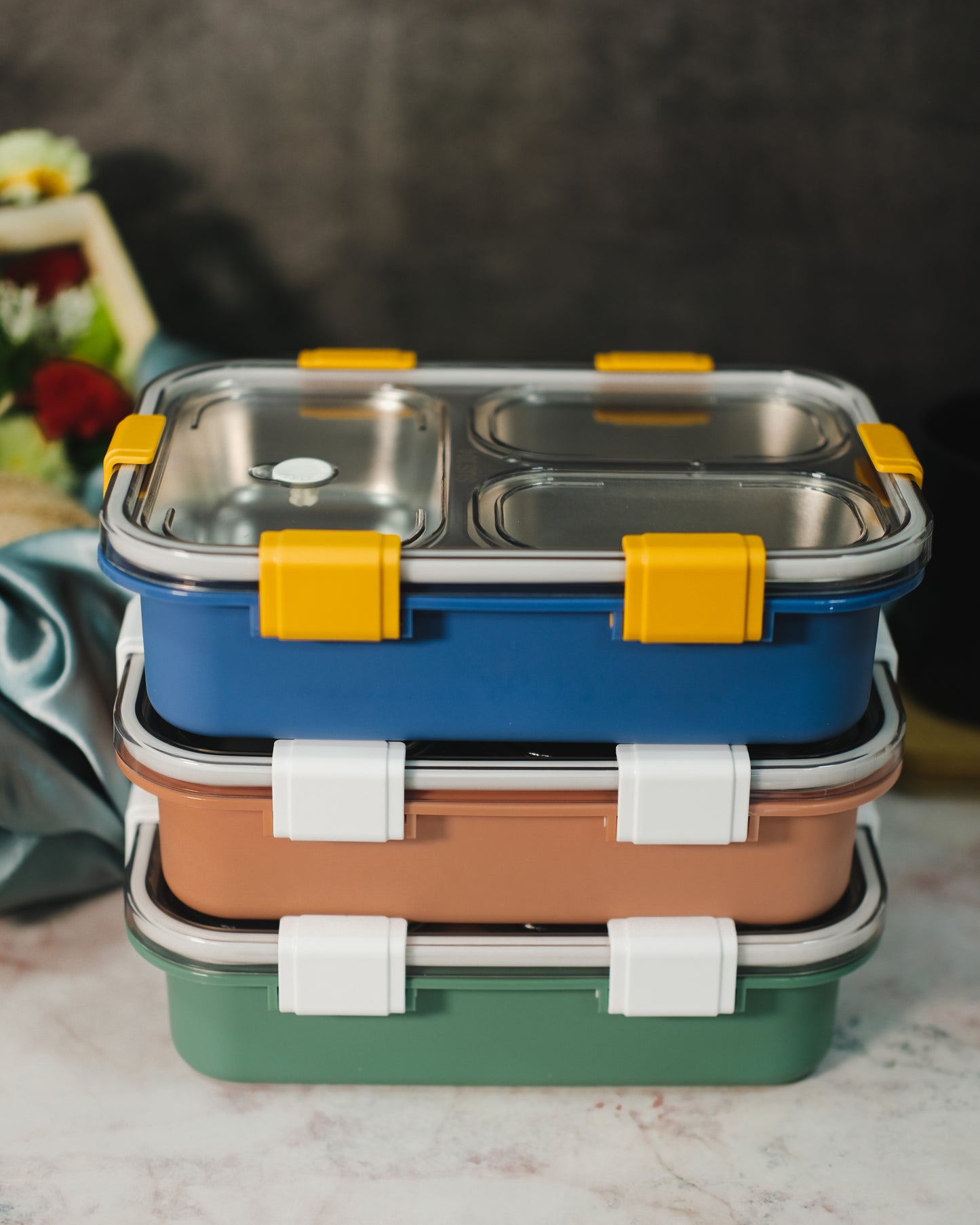 3 Compartment Lunch Box