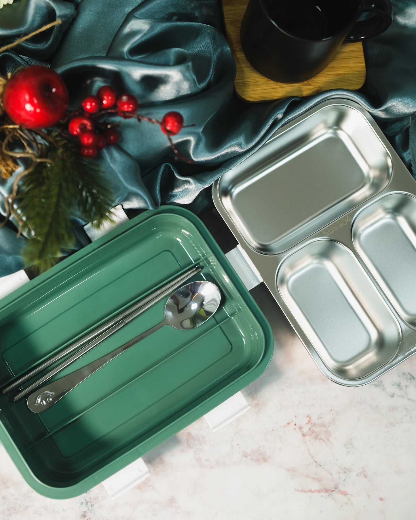3 Compartment Lunch Box