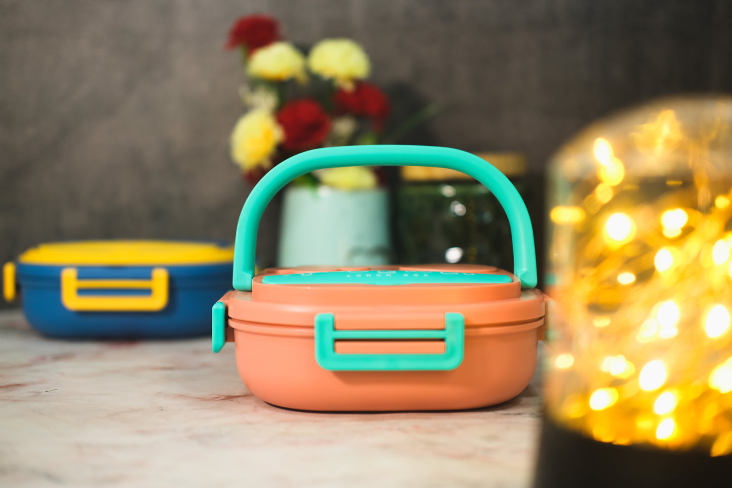 Lunch Box with 2 Compartment Lid