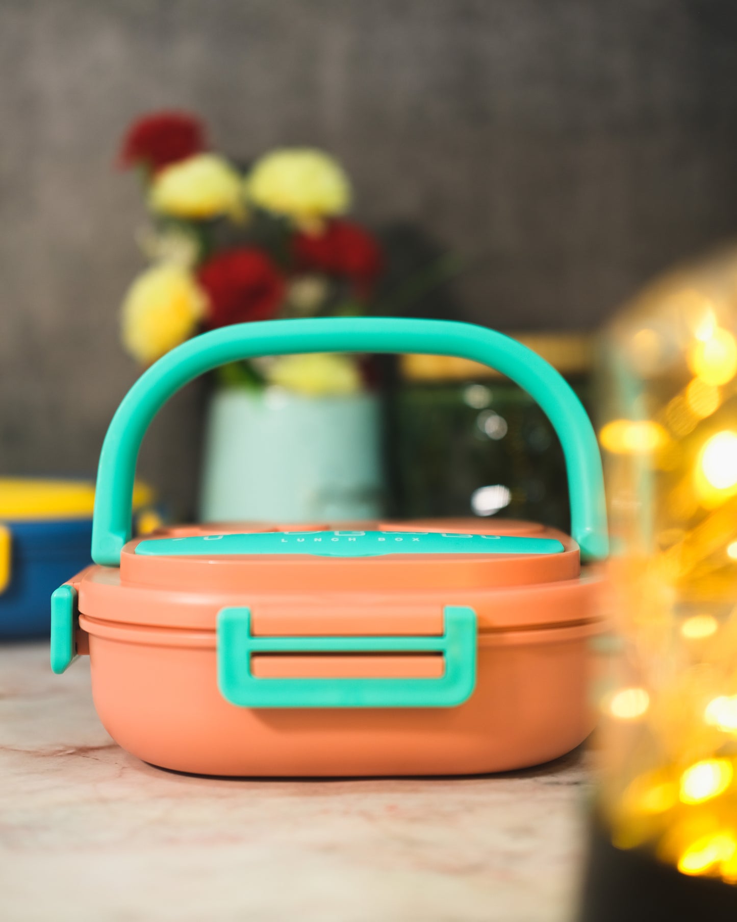Lunch Box with 2 Compartment Lid