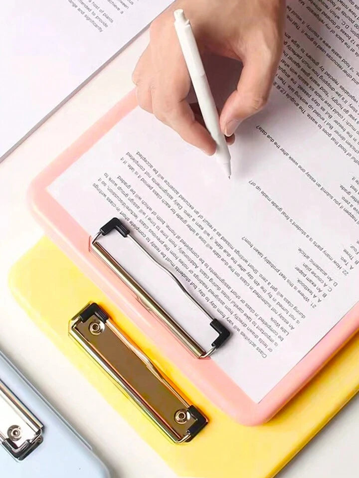 1pc A4 Multifunctional Folder, Writing Board, Clip-on File Storage Box A4
