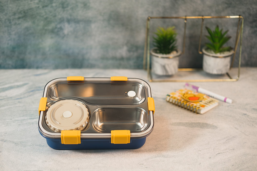 Triple Grid Lunch Box