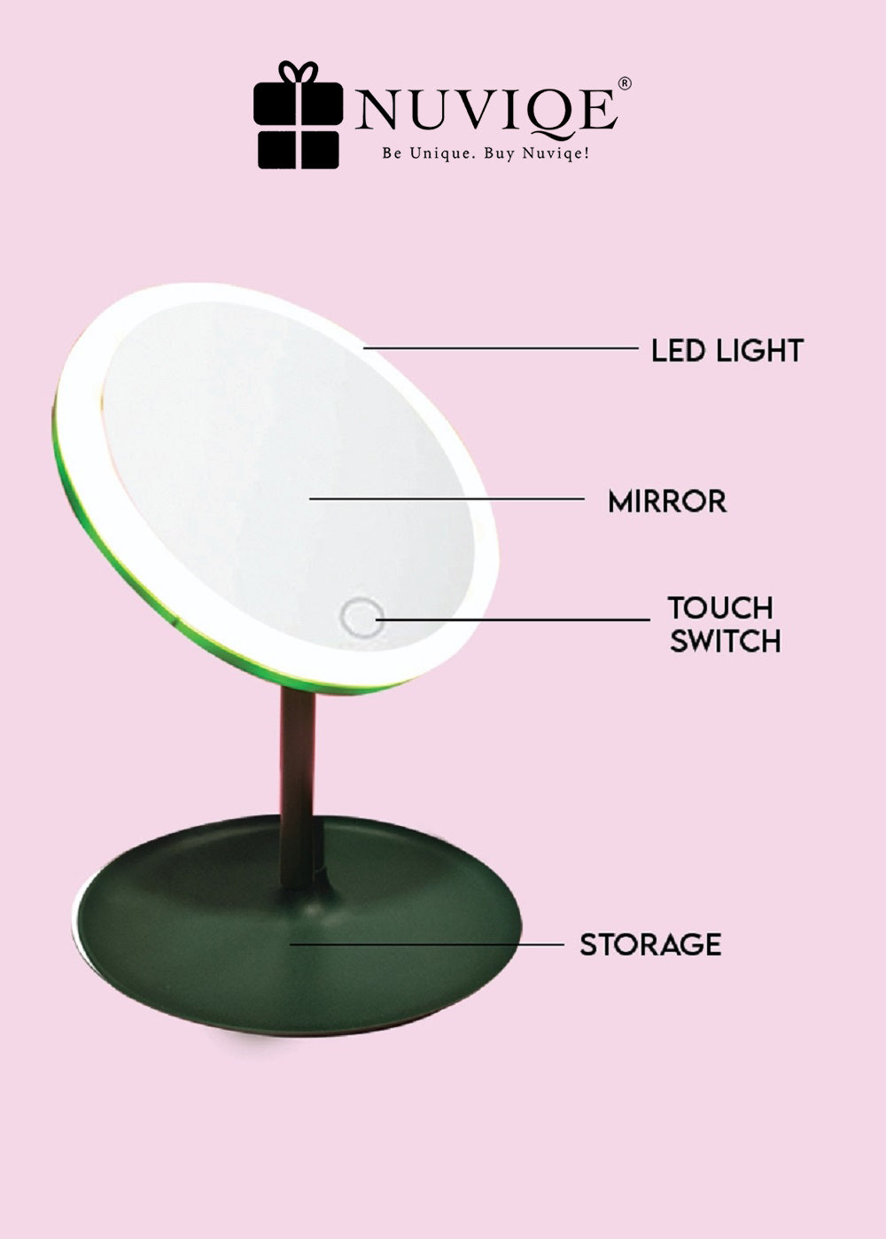 LED Touch Screen Vanity Mirror