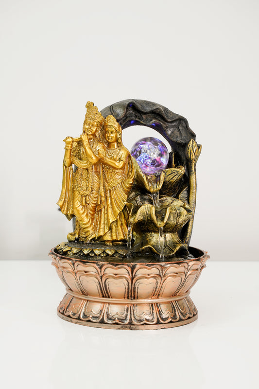 Krishna & Radhe Gold Fountain