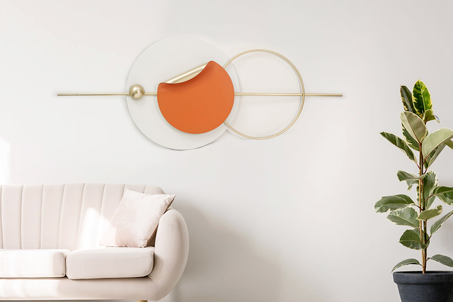 Gold and Orange Wall Art