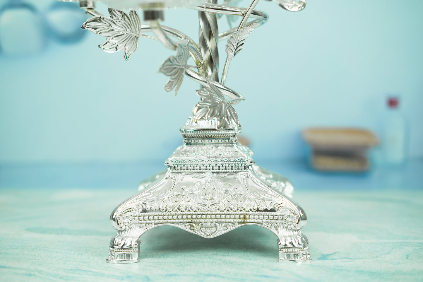 German Silver Fruit Bowl Tray