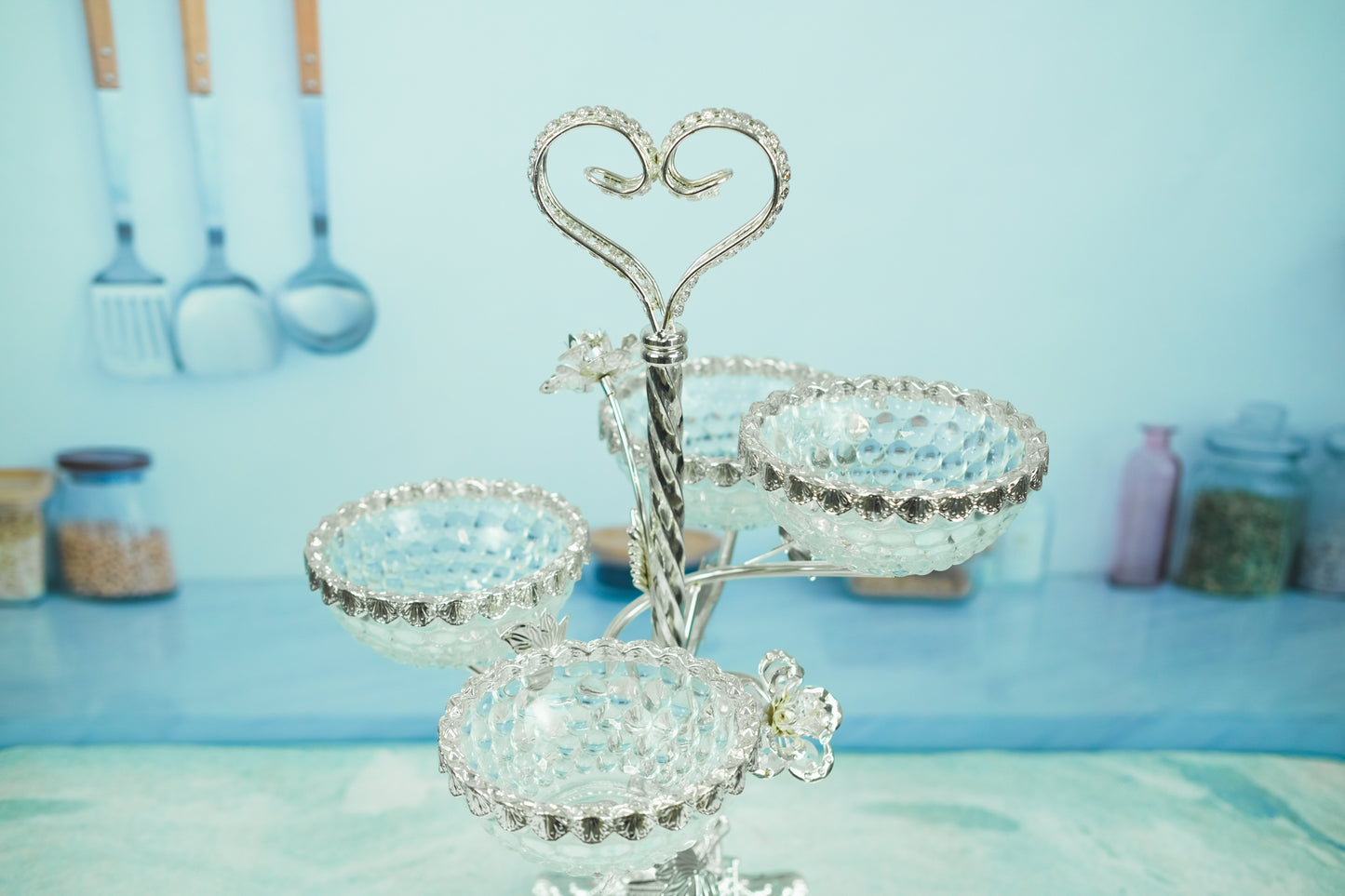 German Silver Fruit Bowl Tray