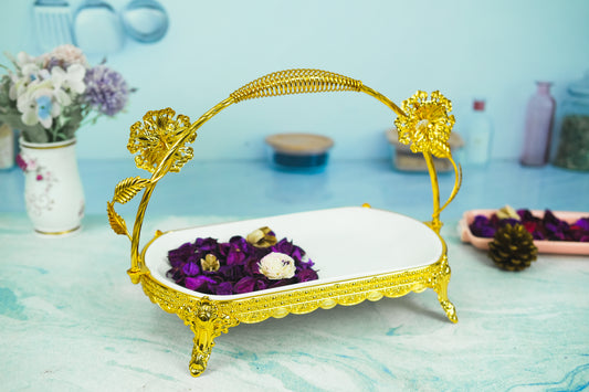 Golden Serving Platter