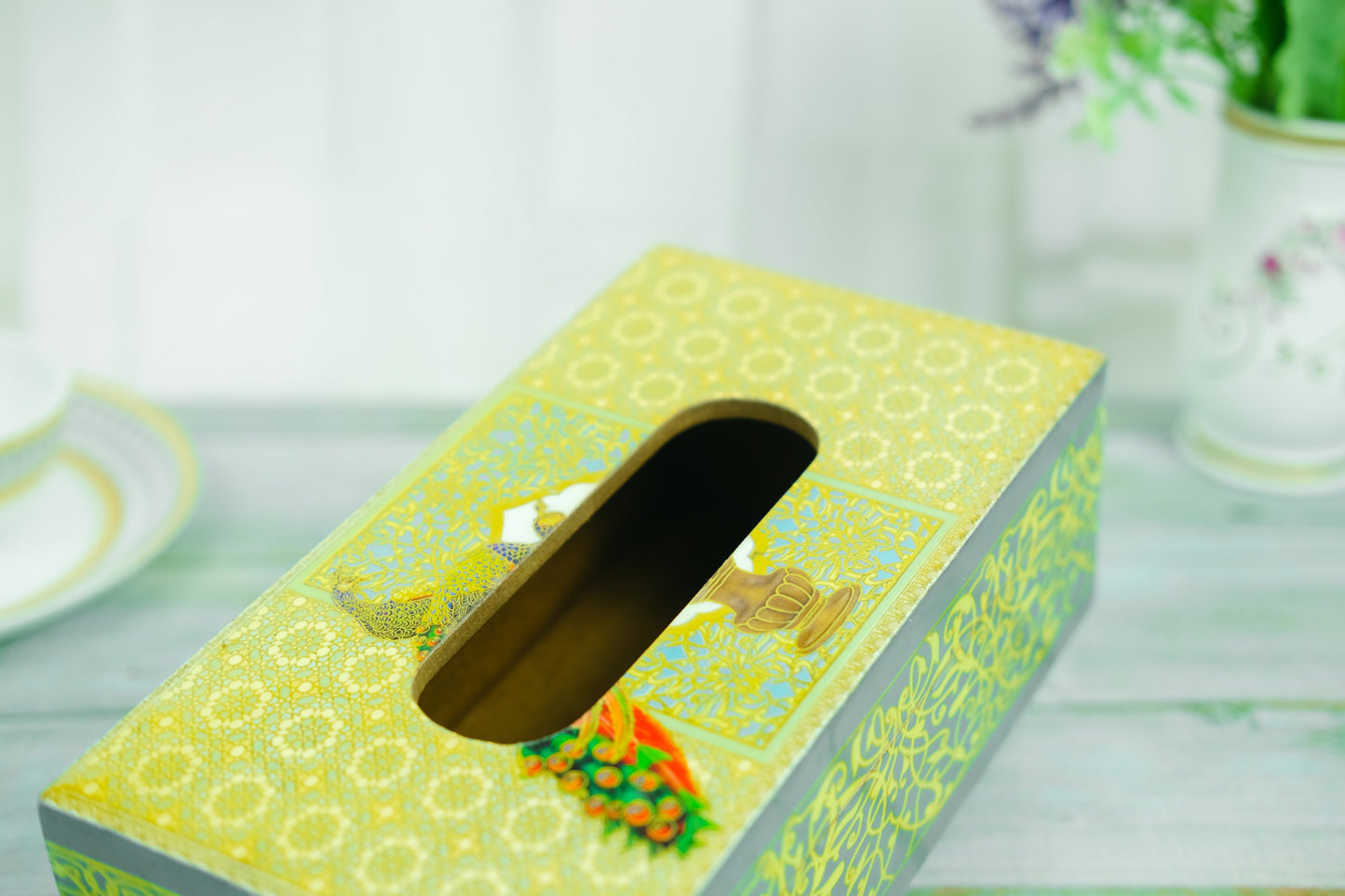 Feather Tissue Box