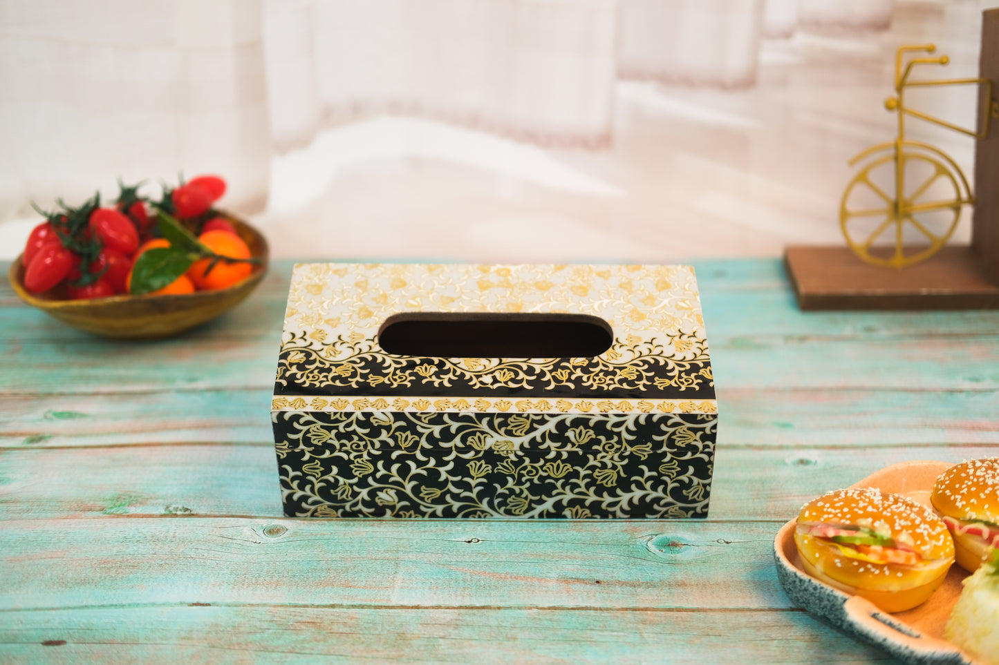 Black & White Tissue Box