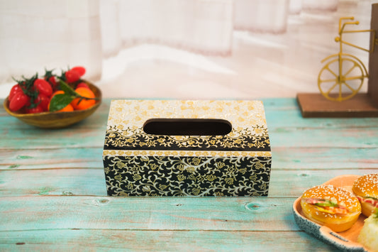 Black & White Tissue Box