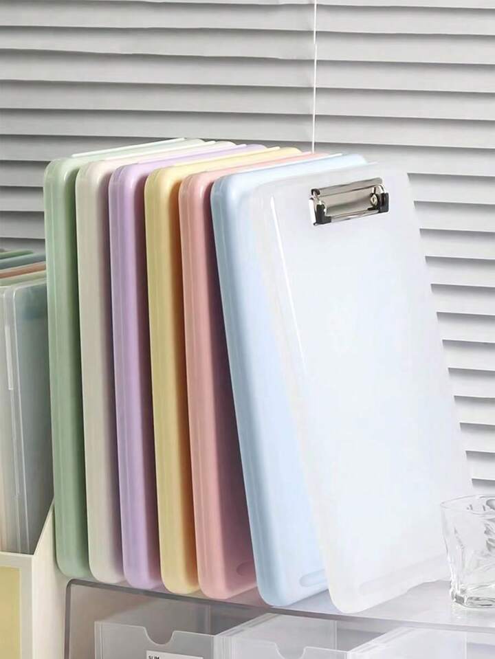 1pc A4 Multifunctional Folder, Writing Board, Clip-on File Storage Box A4